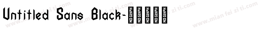 Untitled Sans Black字体转换